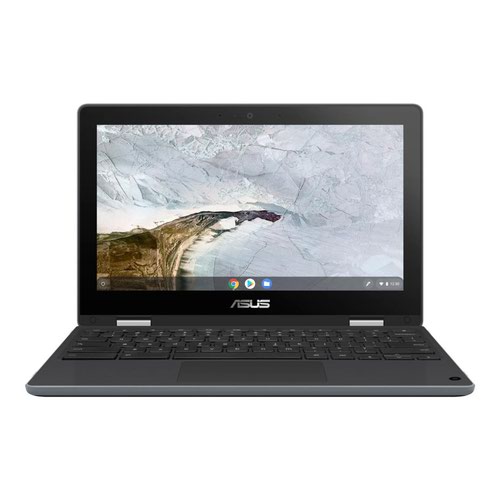 Laptops ASUS Chromebook Flip C214MA BU0282 3Y 11.6 Inch Touchscreen Notebook Intel Celeron N4020 4GB 32GB eMMC WiFi 5 802.11ac Chrome OS Grey