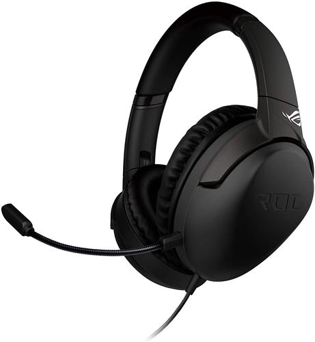 Headsets ASUS ROG Strix Go USB C RGB Gaming Headset AI Noise Cancelling Microphone Exceptional Hi Res Audio Exclusive Essence Driver Airtight Chamber Design