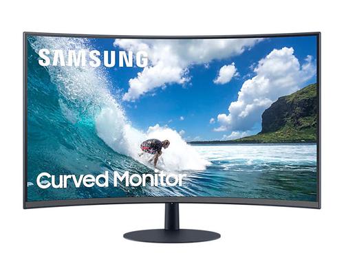 Monitors Samsung C24T550 24 Inch 1920 x 1080 Full HD Resolution 4ms Response Time VA 1000R Curved HDMI LED Monitor