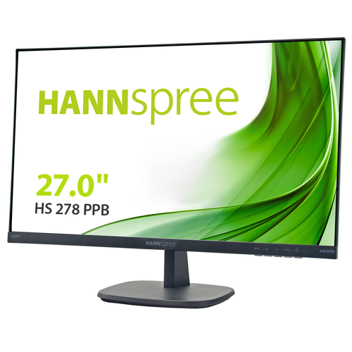 Monitors Hannspree HS278PPB 27 Inch 1920 x 1080 Full HD Resolution 5ms Response Time HDMI VGA DisplayPort LED Monitor