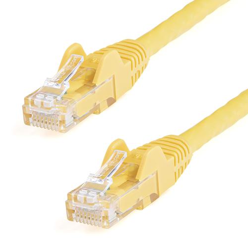Cables & Adaptors StarTech 100ft Yellow CAT6 Gigabit Ethernet 650MHz 100W PoE RJ45 UTP Network Patch Cable Snagless