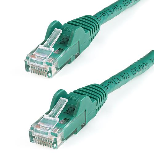 Cables & Adaptors StarTech 100ft Green CAT6 Gigabit Ethernet 650MHz 100W PoE RJ45 UTP Network Patch Cable Snagless