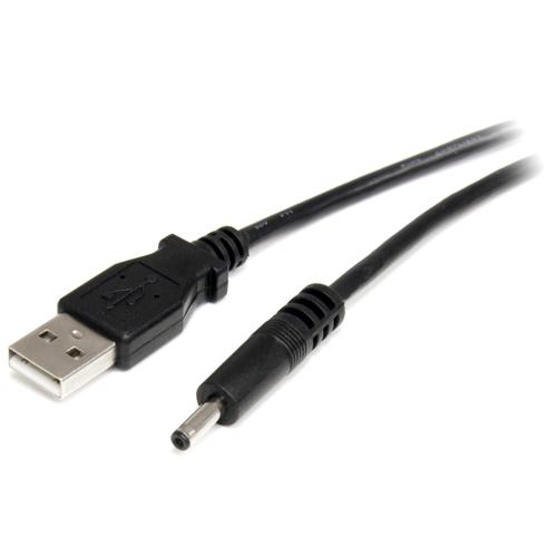 Cables & Adaptors StarTech 2m USB to 3.4mm Power Cable Type H Barrel Black