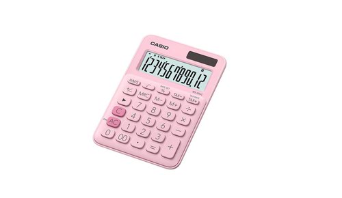 Scientific Calculator Casio Pink 12 Digit Calculator MS-20UC-PK-W-UC