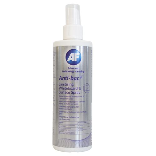 AF Antibacterial Sanitising Whiteboard and Surface Spray 250ml ABWMSC250