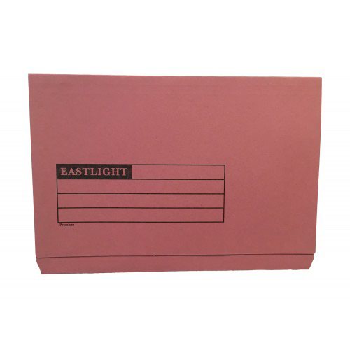 Document Wallets ValueX Document Wallet Full Flap Foolscap 270gsm Pink (Pack 50) 45417DENT