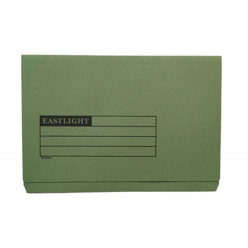 Document Wallets ValueX Document Wallet Full Flap Foolscap 270gsm Green (Pack 50) 45414DENT