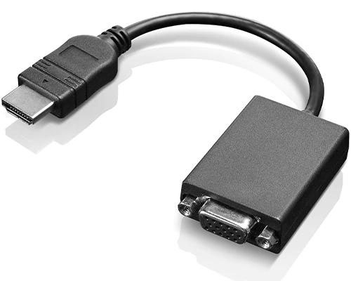 Cables & Adaptors Lenovo HDMI to VGA Monitor Adapter Cable 1920 x 1080 60Hz Resolution 0.2m