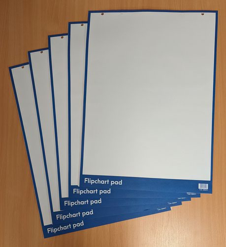 Pads ValueX Flipchart Pad A1 40 Perforated Sheets 60gsm (Pack 5) 68044VC