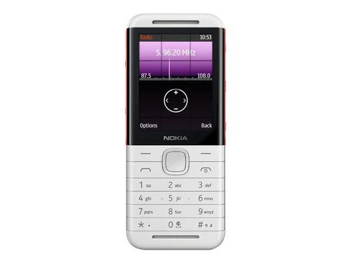 Mobile Phones Nokia 5310 2.5 Inch QVGA MT6260A Dual SIM 8MB 16MB White Mobile Phone