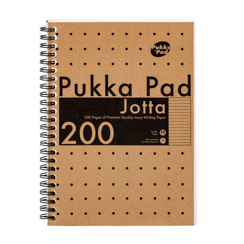 Pukka Kraft A5 200 Page Jotta Book (Pack 3) 9567-KRA