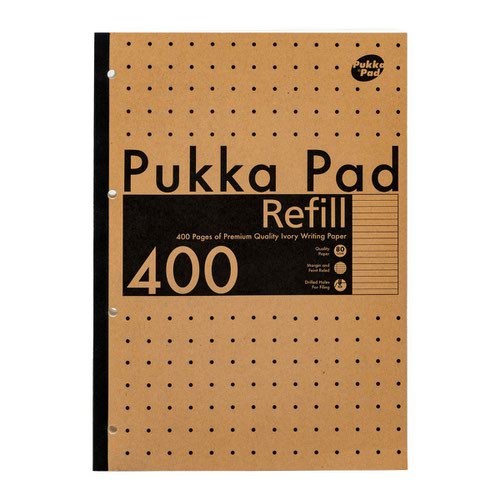 Refill Pads Pukka Kraft A4 400 Page Refill Pads (Pack 5) 9568-KRA