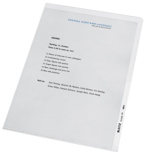 Part Files Leitz Recycled Folder A4 140 Micron (Pack of 25) 40013003