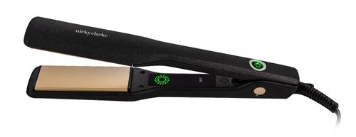 Nicky Clarke NSS189 Premium Hair Therapy Straighteners with Extra Wide Ceramic Tourmaline Floating Plates Black