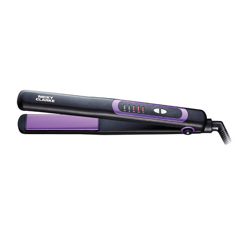 Nicky Clarke NSS236 Frizz Control Hair Straighteners with Ionic Technology Black and Purple