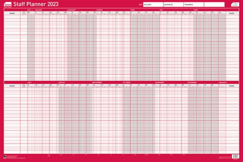 Planners Sasco Year Planner 2023 Super Compact Unmounted 2410193D