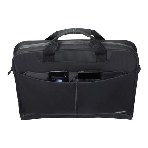 Bags ASUS Nereus 16 Inch Polyester Notebook Black Briefcase with Adjustable and Removable Strap