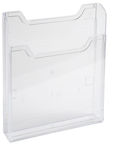Literature Holders Exacompta Wall Literature Holders A5 Portrait Clear Acrylic 65058D