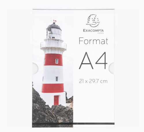 Literature Holders Exacompta Wall Sign Holder A4 Portrait Office Clear Acrylic 84858HD