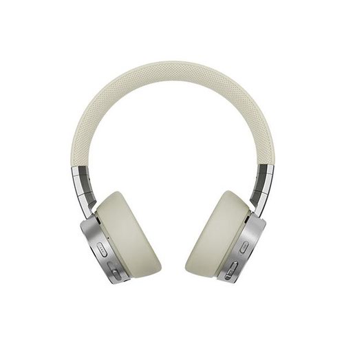 Headphones Lenovo Yoga Wired and Wireless Bluetooth Active Noise Cancelling Headphones Cream Silver