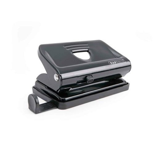 Hole Punches Rapesco 810 2-Hole Metal Punch 12 Sheets - Black