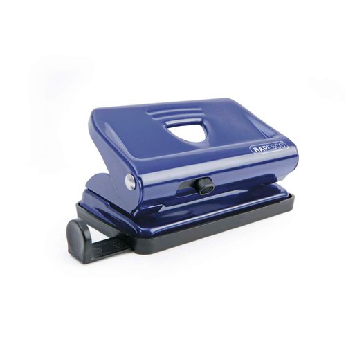 Hole Punches Rapesco 810 2-Hole Metal Punch 12 Sheets - Blue