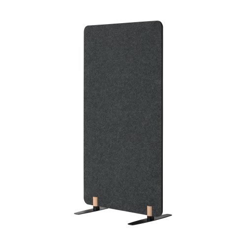 Straight Tops Bi-Office Archyi Sculpo (800 x 1400mm) Free Standing Panel Dark Grey