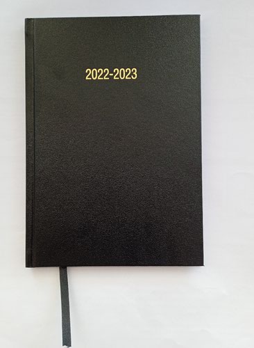 Diaries ValueX Academic A5 Week To View Diary 2022/2023 Black
