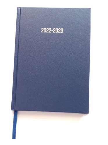 Diaries ValueX Academic A4 Week To View Diary 2022/2023 Blue