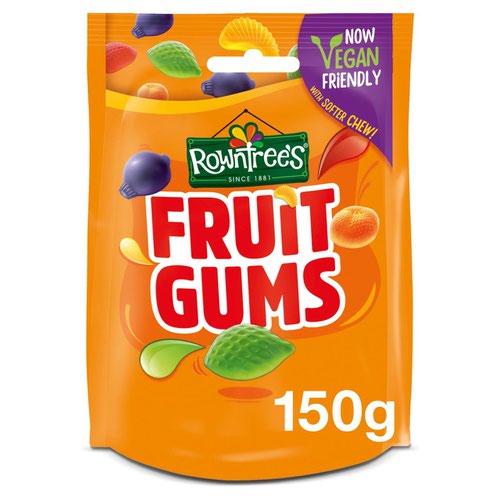 Sweets / Chocolate Rowntrees Fruit Gums Vegan Sweets Sharing Bag 150g (Pack 1) 12505754