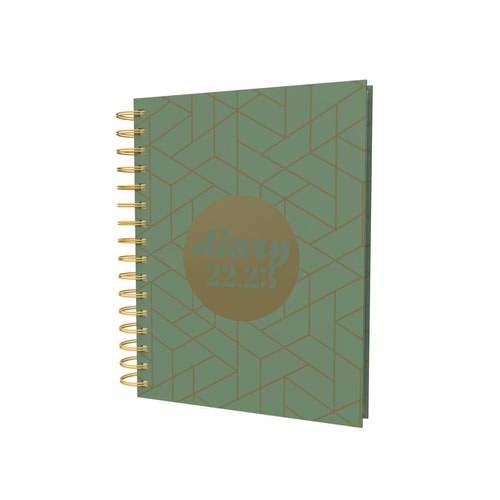 Diaries Collins Scandi Mid-Year Diary 2022-2023 A5 Day to Page Geo Jade 818070