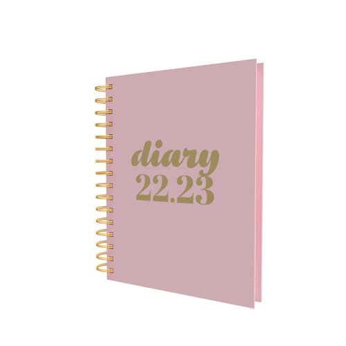 Diaries Collins Scandi Mid-Year Diary 2022-2023 A5 Day to Page Pink 818068