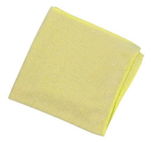 Cloths / Dusters / Scourers / Sponges ValueX Microfibre Cloth 38 x 38cm Yellow (Pack 10) 0707038