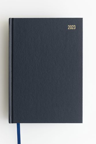 Diaries ValueX Diary A5 Day To Page Appointment 2023 Blue OFFICEA51A Blue