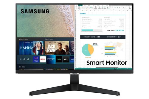 Monitors Samsung SA400 24 Inch 1920 x 1080 Pixels Full HD Resolution 75Hz Refresh Rate 5ms Response Time IPS HDMI DisplayPort LED Monitor with Webcam