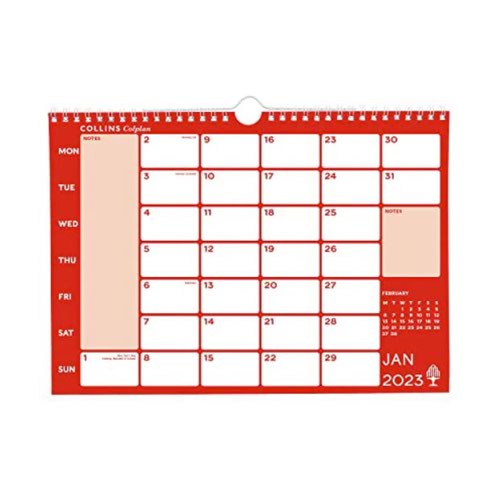 Calendars Collins Colplan Memo Calendar Month To View A4 2023 CMCA4-23