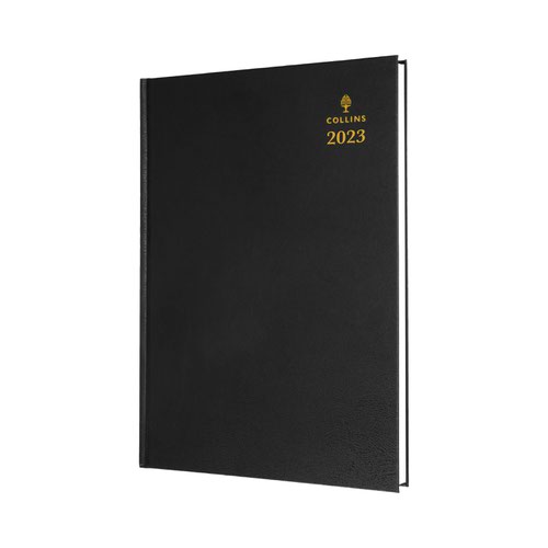 Collins 35 Desk Diary A5 Week To View 2023 Black 35.99-23