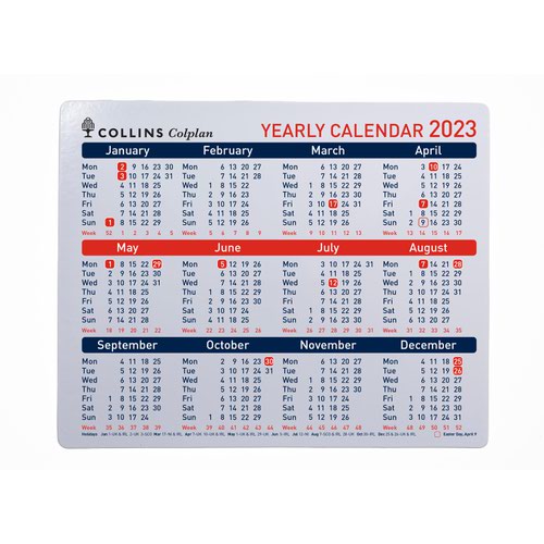 Calendars Collins Colplan A4 2023 Yearly Planner CDS1-23