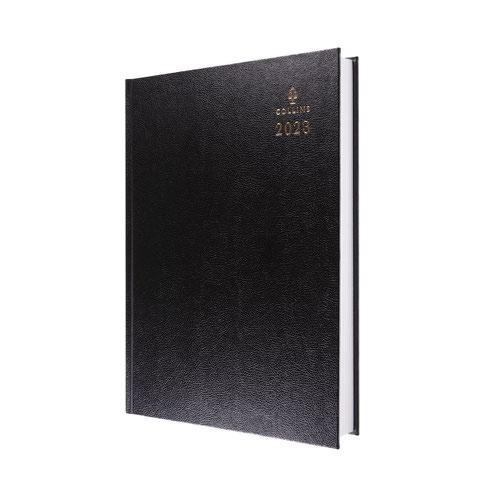 Collins 47 Desk Diary A4 2 Pages To A Day 2023 Black 47.99-23