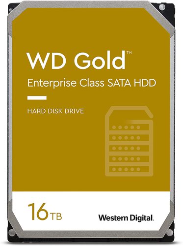 Hard Drives Western Digital Gold 16TB SATA 6Gbs 7200 RPM 512MB Cache 3.5 Inch Internal Hard Disk Drive