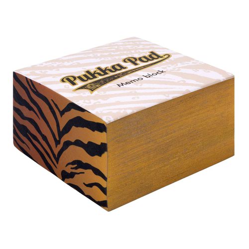 Memo Pads Pukka Wild Memo Block 500 sheets 80 x 80 x 43mm 9535-WLD