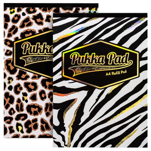 Refill Pads Pukka Wild A4 160 Page Refill Pad Assorted (Pack 2) 9525(AST)-WLD