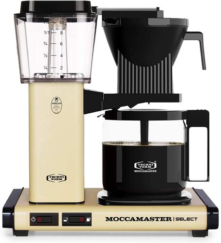 Coffee Machines & Accessories Moccamaster KBG 741 Select Pastel Yellow Coffee Maker UK Plug