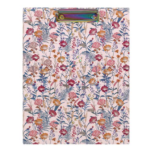 Potfolios Pukka Bloom A4 Padfolio Cream Floral With Matching Refill Pad 9582-BLM