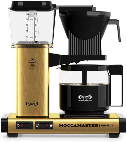 Moccamaster KBG 741 Select Brushed Brass Coffee Maker UK Plug