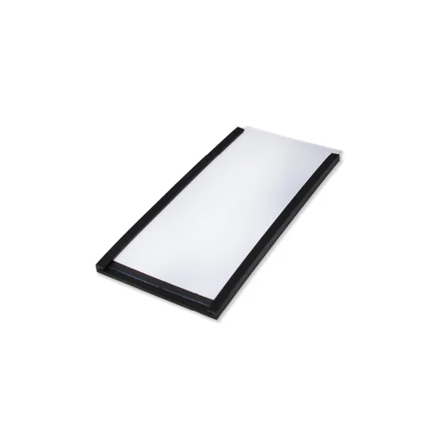 Beaverswood Magnetic PVC Label Holder (Clear) With White Card For Shelving and Racking H40mmxW80mm (Pack 100) - ML48 Beaverswood Magnetic PVC Label Holder (Clear) With White Card For Shelving and Racking H40mmxW80mm (Pack 100) - ML48