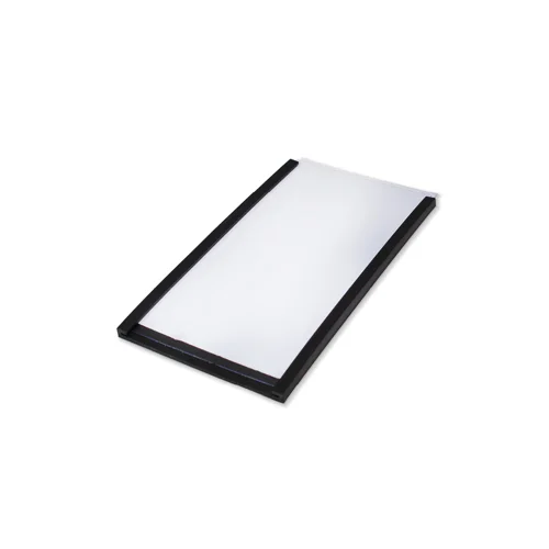Beaverswood Magnetic PVC Label Holder (Clear) With White Card For Shelving and Racking H50mmxW80mm (Pack 100) - ML58 Beaverswood Magnetic PVC Label Holder (Clear) With White Card For Shelving and Racking H50mmxW80mm (Pack 100) - ML58