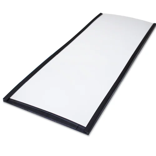Beaverswood Magnetic PVC Label Holder (Clear) With White Card For Shelving and Racking H80mmxW200mm (Pack 50) - ML820 Beaverswood Magnetic PVC Label Holder (Clear) With White Card For Shelving and Racking H80mmxW200mm (Pack 50) - ML820