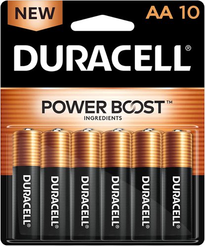 Duracell Plus AA Alkaline Battery Pack of 10 MN1500B10PLUS