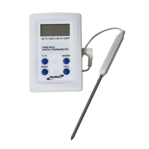 Genware Stem Probe Thermometer -50 to 200C THERM-MSP White